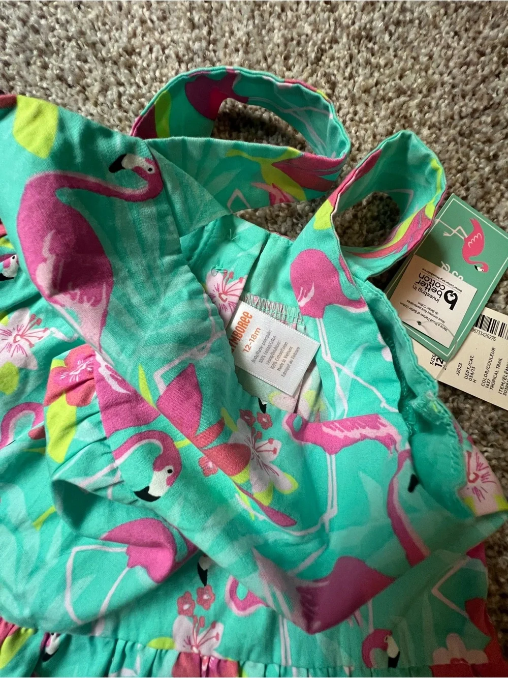 🎉5/$20🎉 GYMBOREE NWT Pink Flamingo Baby Doll Top